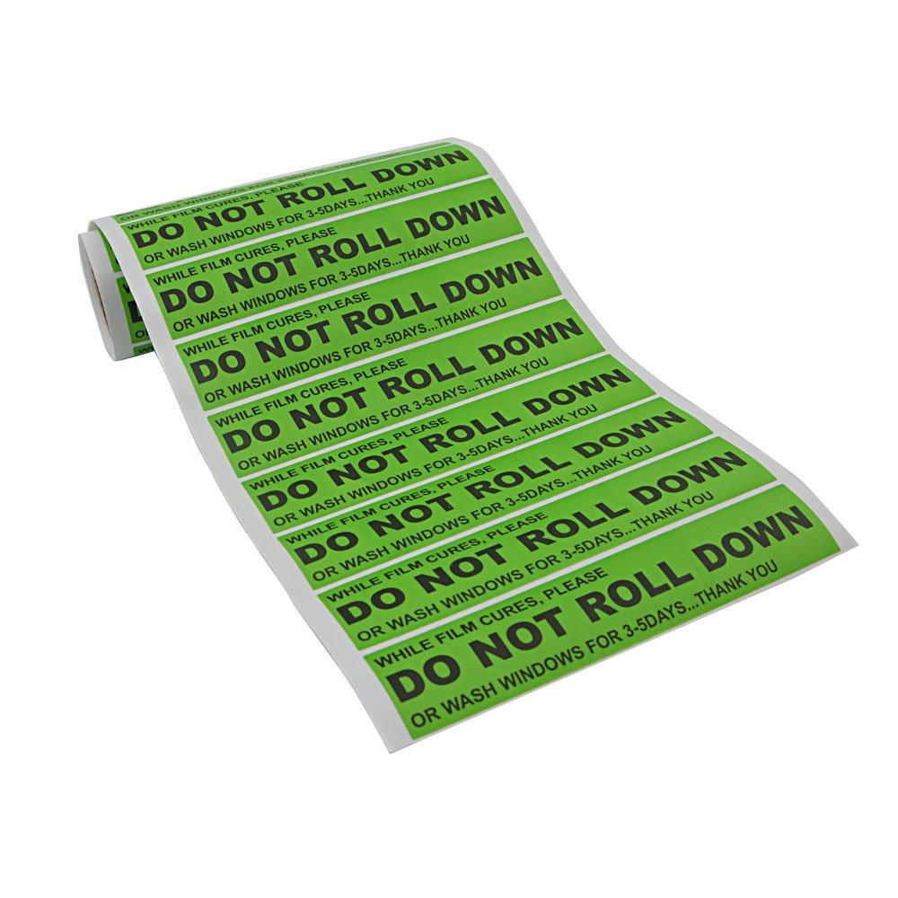 STICKERS "DO NOT ROLL DOWN"